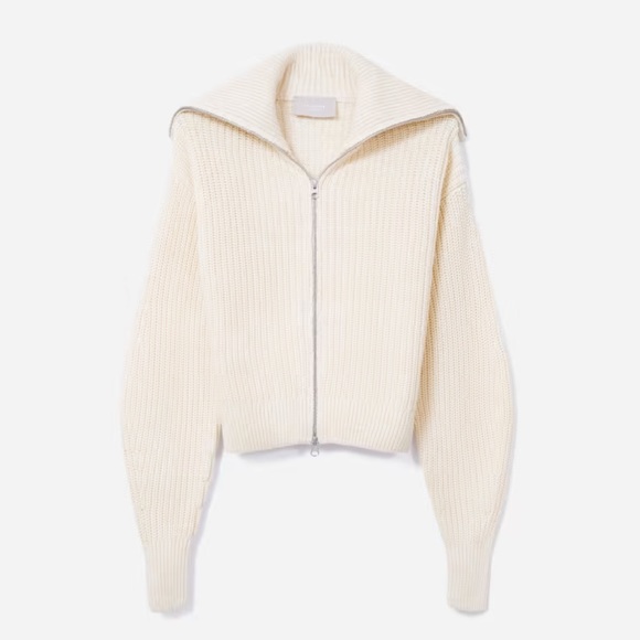 Everlane | Chunky Cardigan Knit | Canvas Cream | Size M - Picture 2 of 9